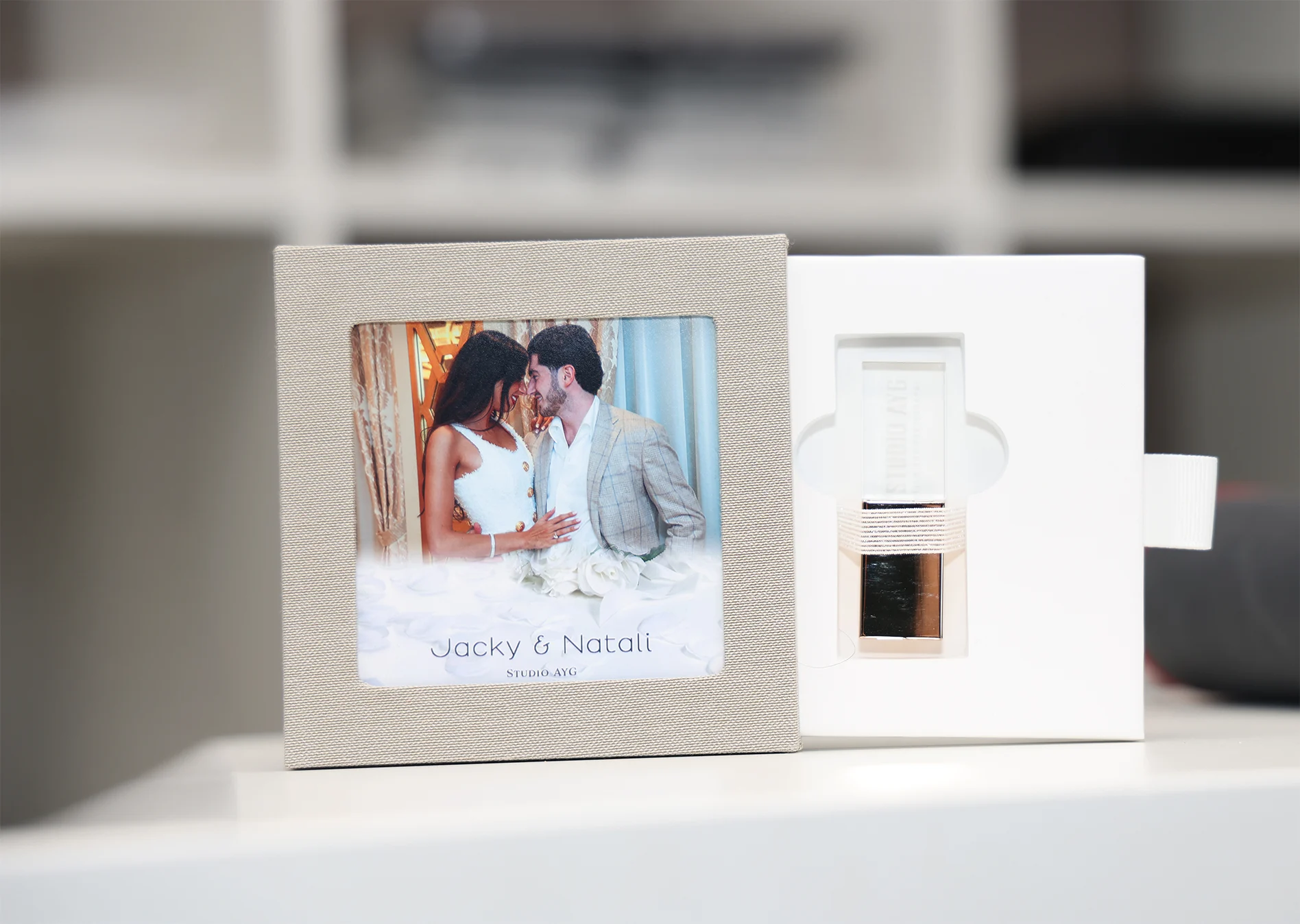 Gegraveerde USB & Luxe Box